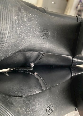 Siyah Topuklu Kadın Ayakkabı buti - Görsel 6