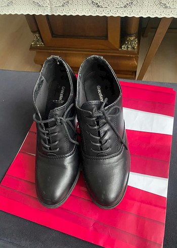 Siyah Topuklu Kadın Ayakkabı buti - Görsel 7