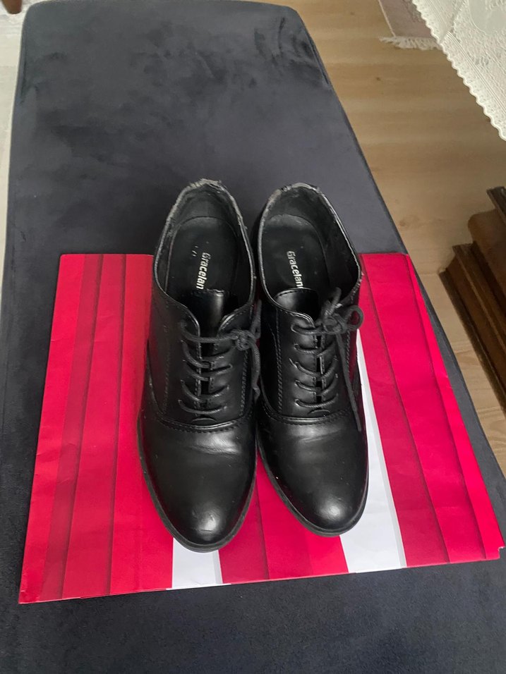 Siyah Topuklu Kadın Ayakkabı buti - Görsel 4