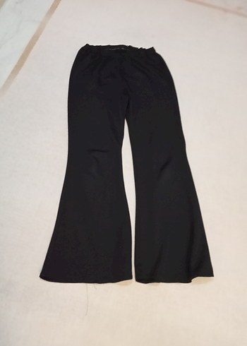 Siyah Kadın  İspanyol Paça Pantolon - Görsel 4