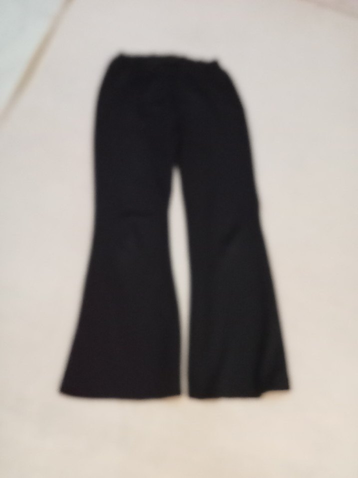 Siyah Kadın  İspanyol Paça Pantolon - Görsel 2