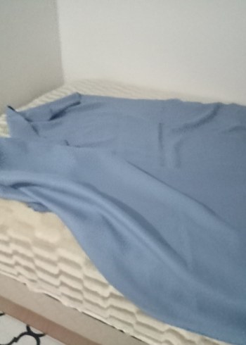 Mavi Düz  kaşe kumaş - Görsel 2