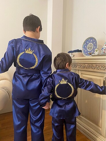 1 kere giyildi sünnet saten pijama takımı İşleme yerine isim iş