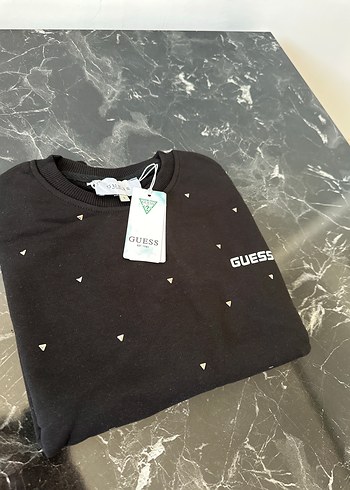 Guess Guess Siyah Baskılı Sweatshirt