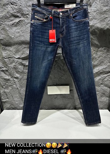 Diesel Erkek Lacivert Denim Jean