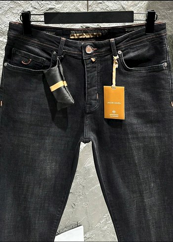 Jacob Cohen Siyah Regular Fit Erkek Kot Pantolon - Görsel 3