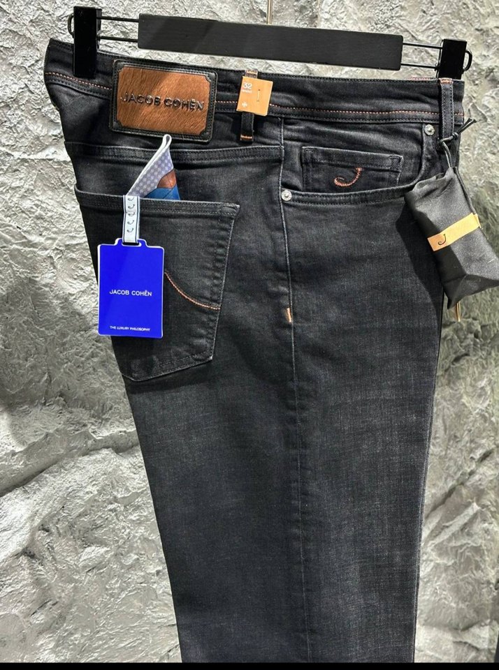 Jacob Cohen Siyah Regular Fit Erkek Kot Pantolon - Görsel 5