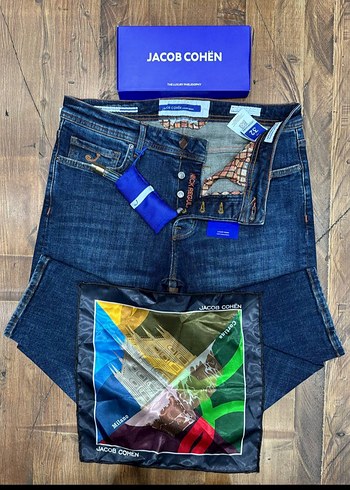 Jacob Cohen Mavi Düğmeli Erkek Jean - Görsel 2