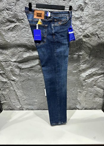 Jacob Cohen Mavi Düğmeli Erkek Jean - Görsel 4
