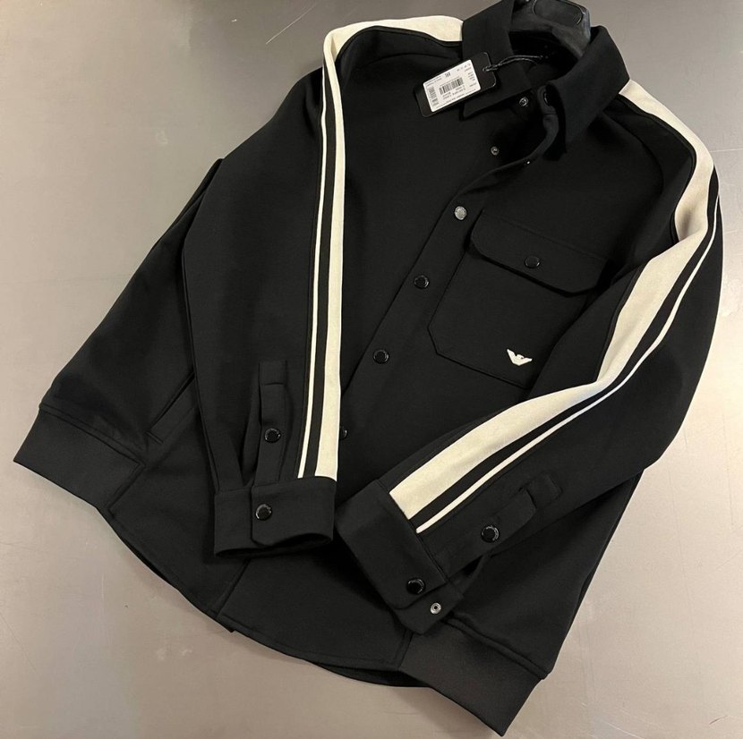 Çıtçıtlı Siyah Erkek çeket - Görsel 3