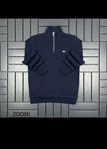 Erkek Lacivert Yarım Fermuarlı Sweatshirt - Görsel 4