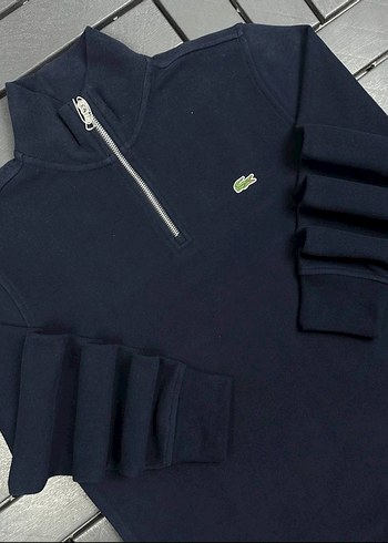 Erkek Lacivert Yarım Fermuarlı Sweatshirt - Görsel 5