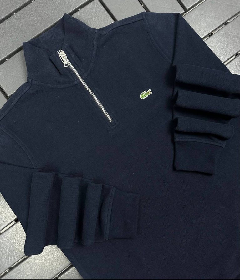 Erkek Lacivert Yarım Fermuarlı Sweatshirt - Görsel 5