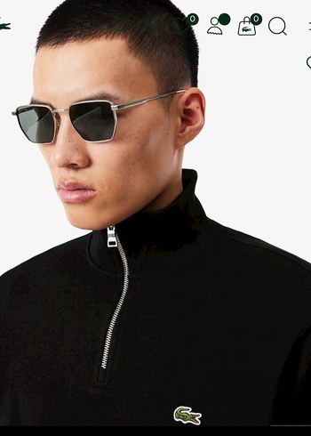 Siyah Yarım Fermuarlı Erkek Sweatshirt - Görsel 3