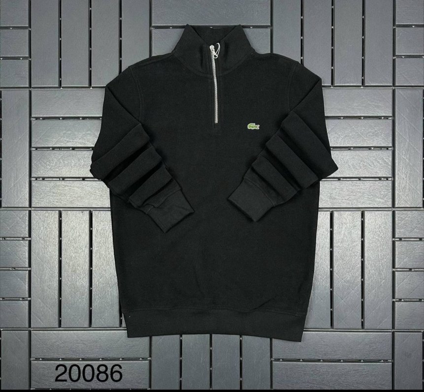 Siyah Yarım Fermuarlı Erkek Sweatshirt - Görsel 4