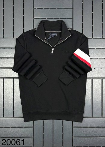 Tommy Hilfiger siyah Fermuarlı Sweatshirt - Görsel 2