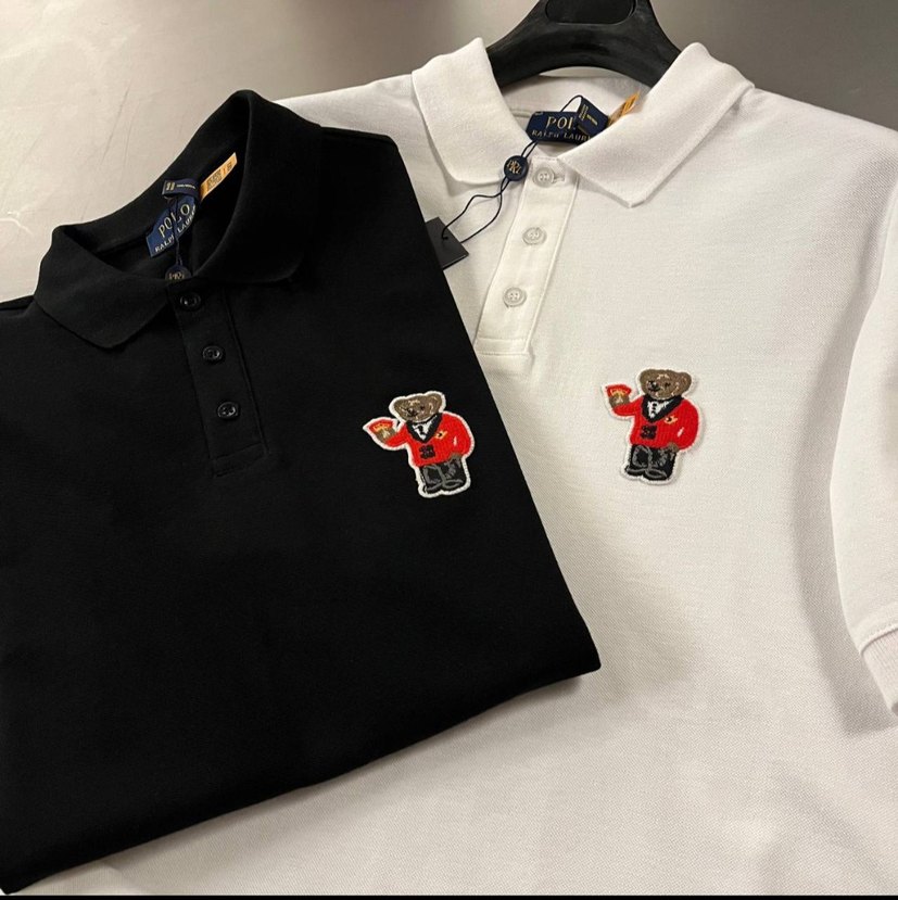 Siyah Erkek Polo Yaka Kısa Kollu Tişört - Görsel 2