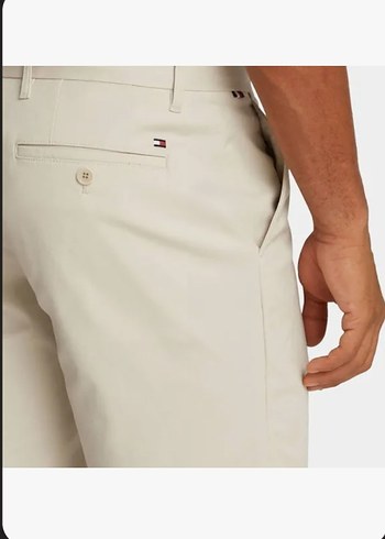 Tommy Hilfiger Bej Regular Fit Mini Erkek Şort