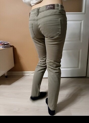 Polo Garage Kanvas düşük bel pantalon