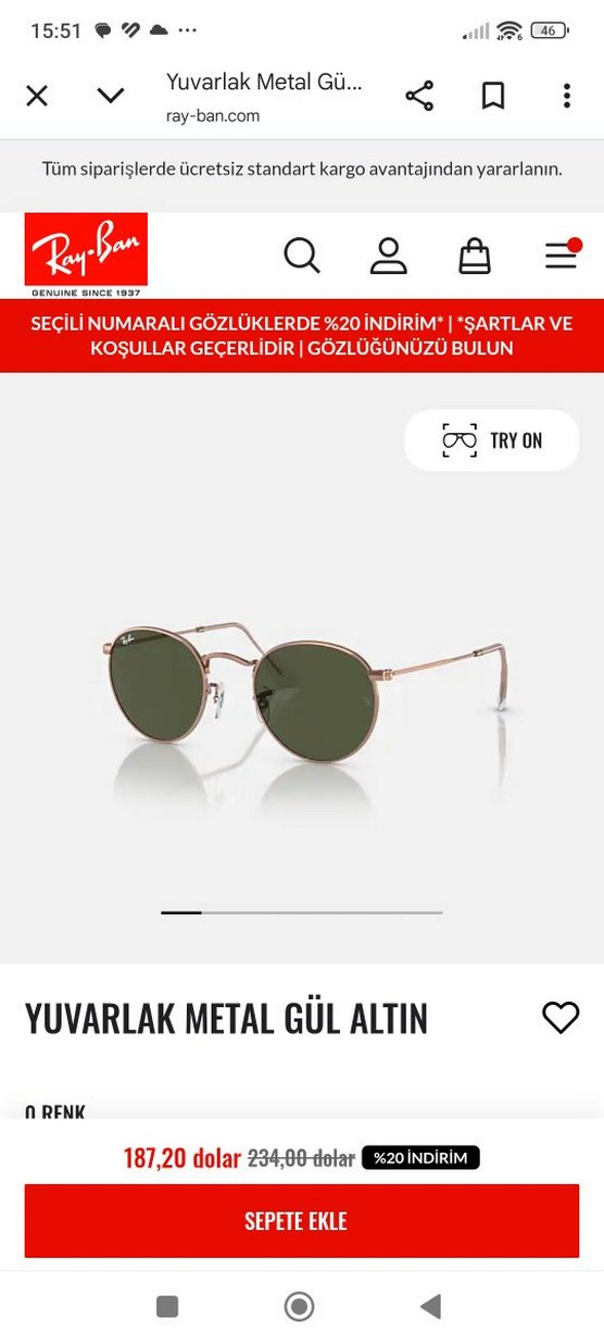 Rayban kadın rose çerçeveli güneş gözlüğü - Görsel 2