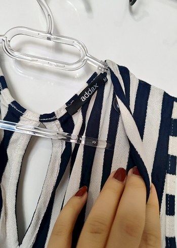 Kadın Çizgili Uzun Tulum - Görsel 2