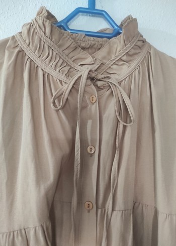 38 Beden kahve oversize gömlek