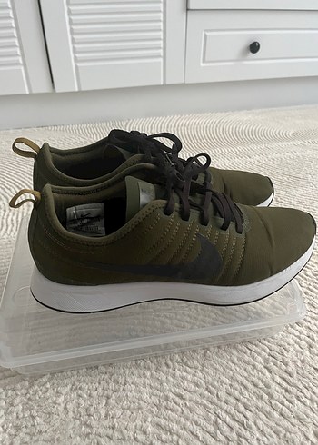 Unisex Haki Spor Ayakkabı Velcro Detaylı