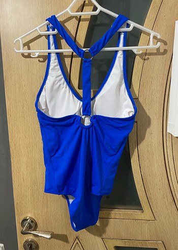 Mavi İnce Askılı Kadın Mayo - Görsel 2