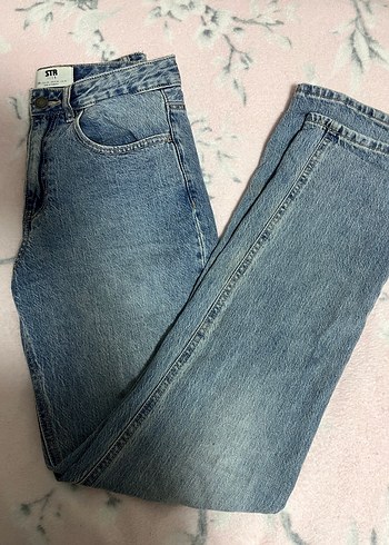 38 Beden Mavi Regular Fit Kadın Denim Jean