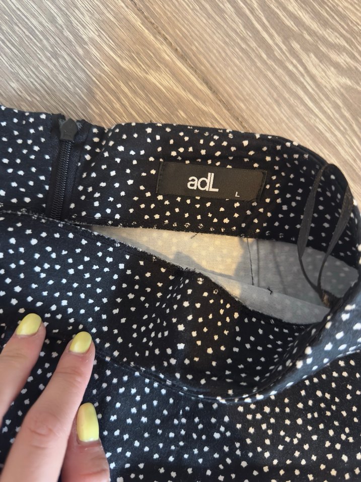 Siyah Puantiyeli Uzun Midi Etek - Görsel 2