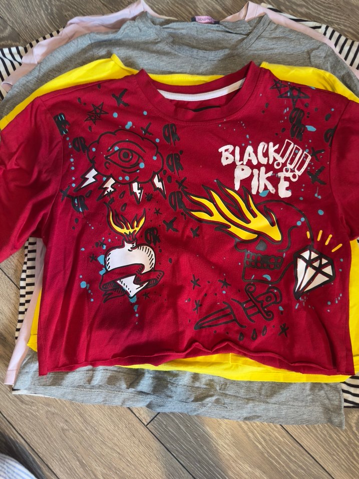 Kız çocukları için crop mini üst tişört - Görsel 4