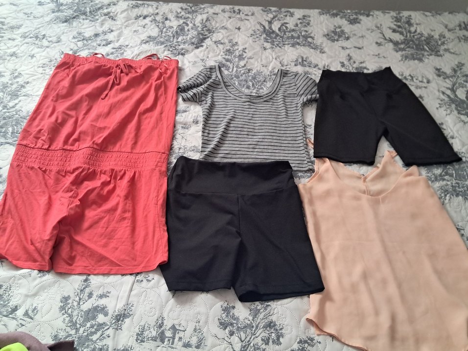 Gri Mini Hamile Şortu - Görsel 2