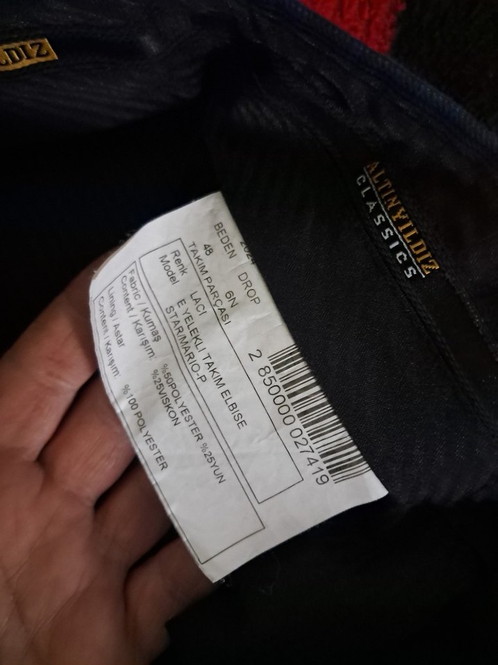 Erkek Lacivert Regular Fit Pilili Pantolon - Görsel 5