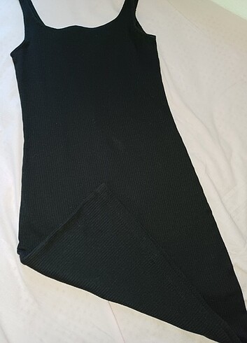 Bershka Günlük basic siyah elbise