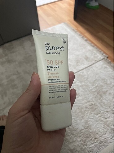 The purest solutions renkli güneş kremi
