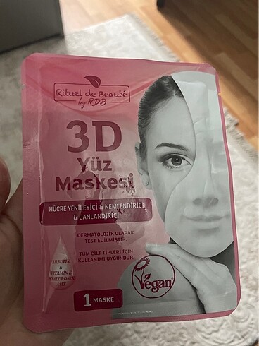 Benri Rituel de beaute 3D yüz maskesi