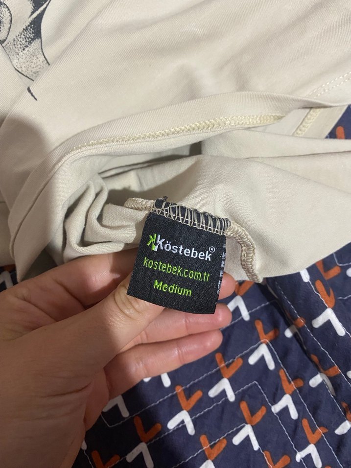 Bej Baskılı Kadın Askılı Üst - Görsel 2