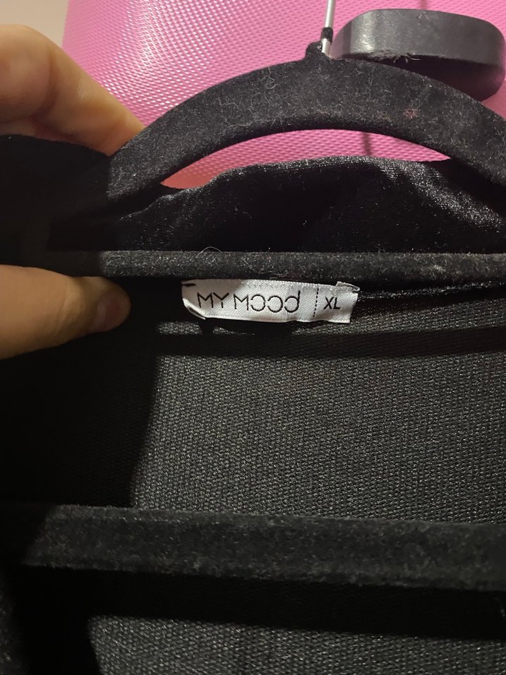 Siyah Uzun gömlek - Görsel 3