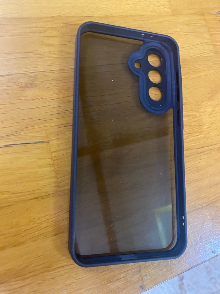 Şeffaf Siyah Telefon Kılıfı a56 Samsung - Görsel 2