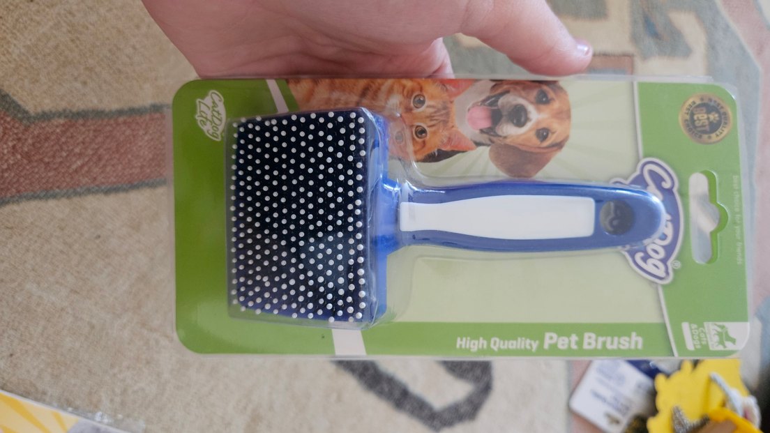 Renkli Mavi Kedi Tüy Fırçası - Görsel 2