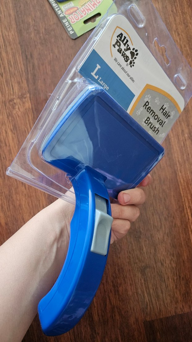 Kedi Tüy Toplama Fırçası Mavi - Görsel 2