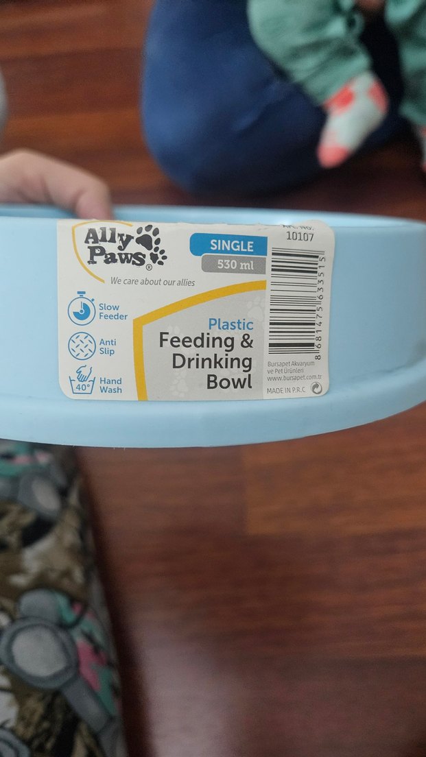 Mavi yavaş yeme mama kabı - Görsel 4