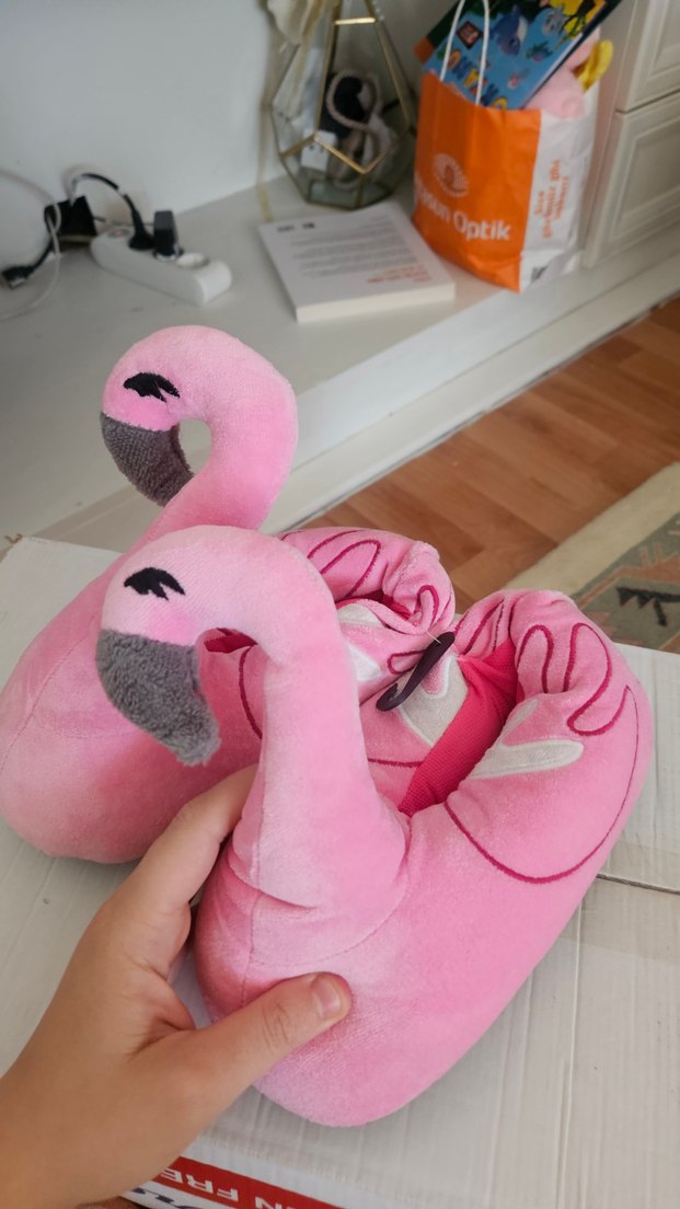 Fermuarlı Pembe Kız Çocuk Sıcak Terlik - Görsel 3