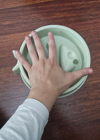 Pastel Yeşil köpek yavaş yeme mama kabı - Görsel 4