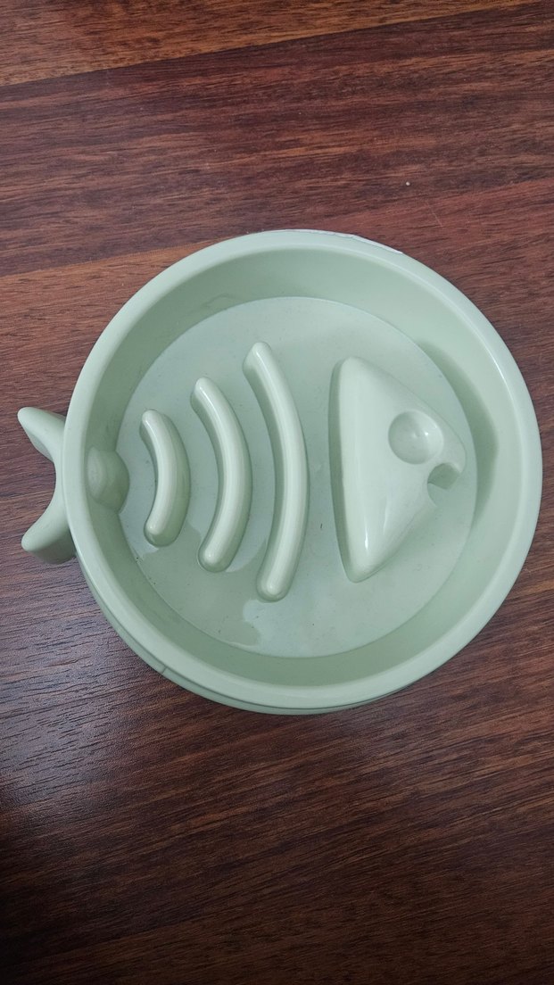 Pastel Yeşil köpek yavaş yeme mama kabı - Görsel 3