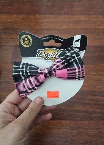 Pembe Ekoseli Erkek Papyon