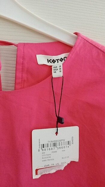 38 Beden Pembe bluz incili