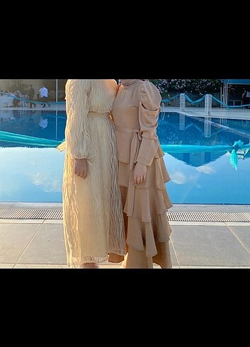 Tesettür abiye elbise - Görsel 2