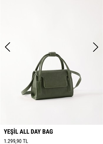 Yeşil All Day Bag Deri Çanta Beblue yeşil çanta - Görsel 2