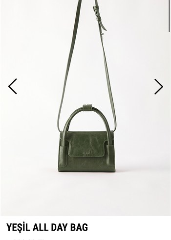 Yeşil All Day Bag Deri Çanta Beblue yeşil çanta - Görsel 5